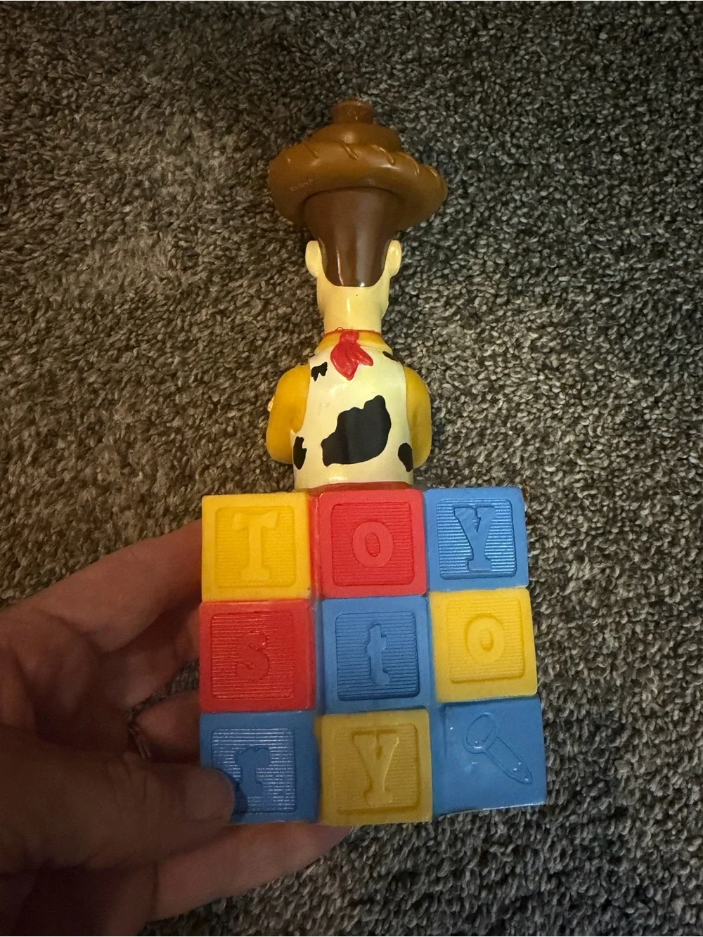Vintage 1995 Disney Pixar Toy Story Woody Squeeze Bottle, originally offered a